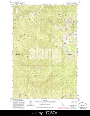USGS TOPO Karte Idaho ID Speck Peak 235136 1963 24000 Wiederherstellung Stockfoto
