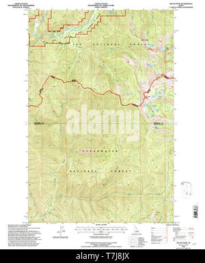 USGS TOPO Karte Idaho ID Speck Peak 235138 1994 24000 Wiederherstellung Stockfoto
