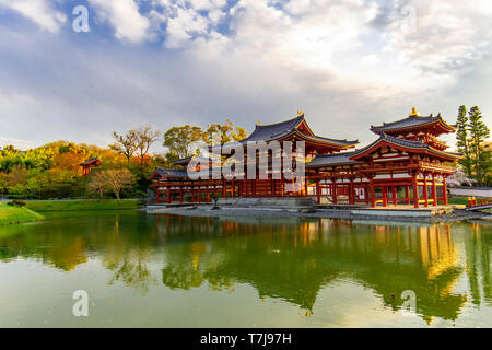 Dem Byodoin-schrein Tempel in Uji, Präfektur Kyoto, Japan Stockfoto