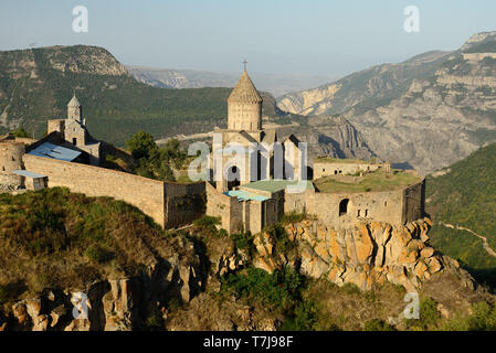 Tatev Kloster ist ein 9. Es ist eines der ältesten und berühmtesten Klosteranlagen in Armenien. Stockfoto