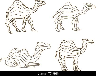 Kamel Abbildung Tier Vektor Design Stock Vektor