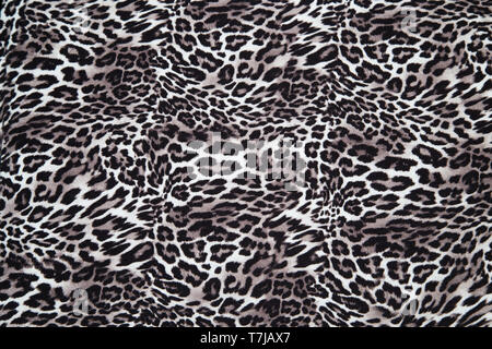 Leopard Muster drucken Stoff Textur Hintergrund Wirkung Leopard Stoffmuster Stockfoto