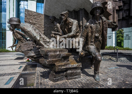 Aufstand Denkmal in Warschau, Polen 2018. Stockfoto