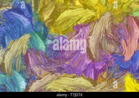 Abstrakte Textur Hintergrund. Digitale Malerei in Vincent Van Gogh style Artwork. Hand gezeichnet künstlerische Muster. Moderne Kunst. Gut für gedruckte Bilder, p Stockfoto