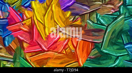 Abstrakte Textur Hintergrund. Digitale Malerei in Vincent Van Gogh style Artwork. Hand gezeichnet künstlerische Muster. Moderne Kunst. Gut für gedruckte Bilder, p Stockfoto