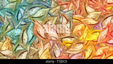 Abstrakte Textur Hintergrund. Digitale Malerei in Vincent Van Gogh style Artwork. Hand gezeichnet künstlerische Muster. Moderne Kunst. Gut für gedruckte Bilder, p Stockfoto