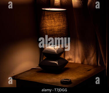 Lichteffekt auf Lampe Stockfoto