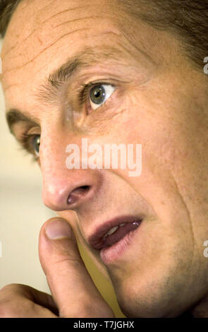 Ehemaliger Meister Jockey Richard dunwoody dargestellt im Bonham Hotel, Edinburgh. Stockfoto