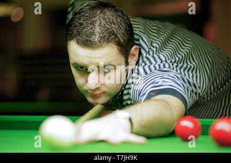 Schottische snooker Profi Steven Maguire von Glasgow. 5/1/2001 Stockfoto