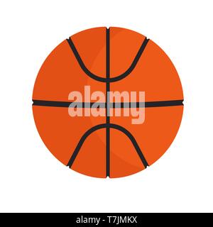 Basketball Ball sport Vektor Symbol Play Game. Isolierte Kreis orange. Erholung Element element Club Stock Vektor