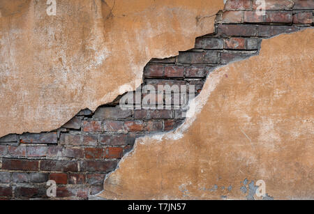 Alten grunge Mauer. Schöne vintage Hintergrund. Stockfoto