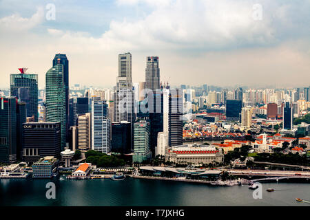 Die Skyline von Singapur, Singapur, Südostasien Stockfoto