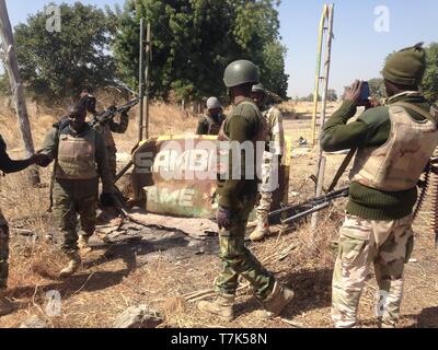 Nigeria militärischen Paraden Stockfoto