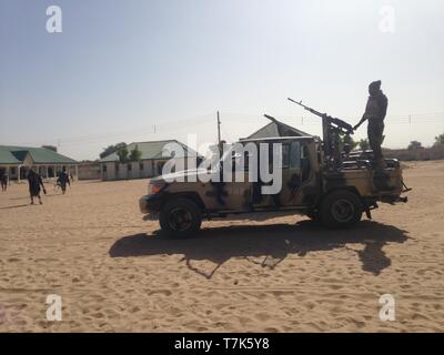 Nigeria militärischen Paraden Stockfoto