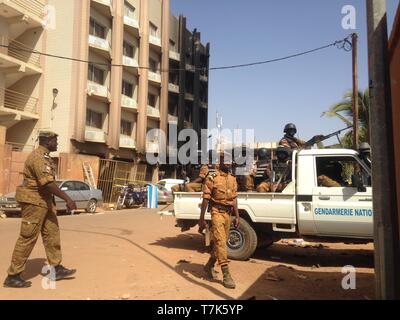 Burkina-faso Bombenanschlag in Ouagadougou Stockfoto