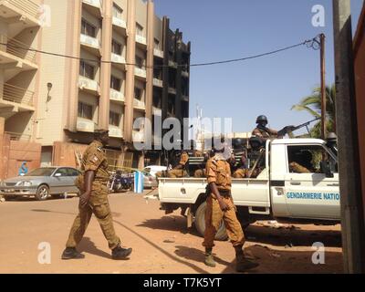 Burkina-faso Bombenanschlag in Ouagadougou Stockfoto