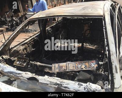 Burkina-faso Bombenanschlag in Ouagadougou Stockfoto