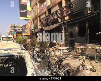 Burkina-faso Bombenanschlag in Ouagadougou Stockfoto