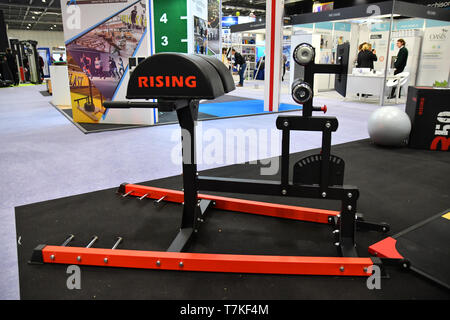 Excel London, UK. 8. Mai 2019. Steigende Gewicht Hebevorrichtung aus China zu erheben, 2019 am 8. Mai 2019, bei Excel London, UK. Bild Capital/Alamy leben Nachrichten Stockfoto