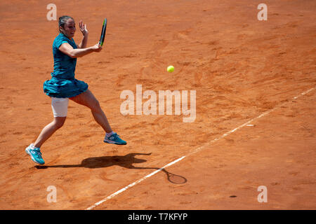 Rom, Italien. 08 Mai, 2019. Elisabetta Cocciaretto von Italien in Aktion in ihrem Match gegen Lucrezia Stefanini von Italien während Internazionali BNL D'Italia Italian Open auf dem Foro Italico, Rom, Italien Am 8. Mai 2019. Foto von Giuseppe Maffia. Credit: UK Sport Pics Ltd/Alamy leben Nachrichten Stockfoto