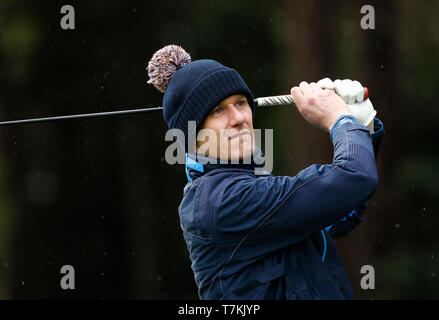 Hillside Golf Club, Southport, Großbritannien. 8. Mai, 2019. Betfred britischen Meister, bewirtet von Tommy Fleetwood, pro Tag; BBC TV-Moderator Dan Walker Credit: Aktion plus Sport/Alamy leben Nachrichten Stockfoto