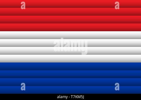 Flagge der Niederlande. Für Independence Day. Vector Illustration. Stock Vektor