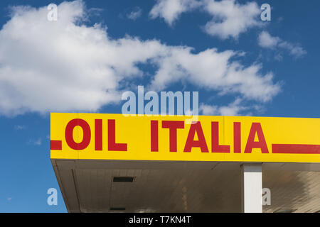 Detail der Öl-, Gas Italia, Italien Stockfoto