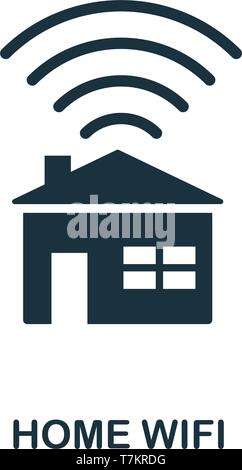 Home WLAN-Symbol. Kreative element Design aus Ikonen Sammlung. Pixel Perfect Home Wlan Symbol für Web Design, Anwendungen, Software, drucken. Stock Vektor