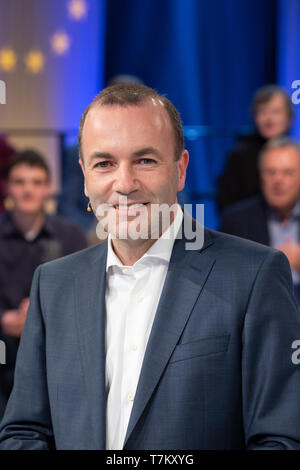 Manfred Weber bei der wahlarena zur Europawahl im WDR-Studio BS 4, Köln, 07.05.2019 Stockfoto