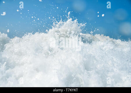 Ocean Wave. Blick von im Wasser. Stockfoto