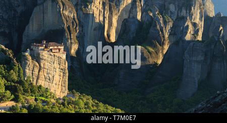Griechenland, Thessalien, Meteora, Kloster Varlaam Stockfoto