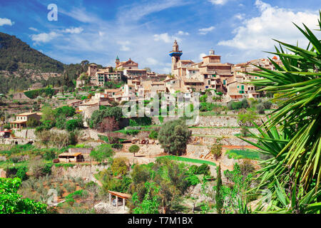 Stadt Valldemossa Mallorca Spanien Stockfoto