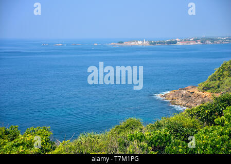 Blick vom Unawatuna in Galle, Sri Lanka Stockfoto