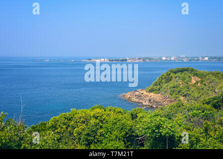 Blick vom Unawatuna in Galle, Sri Lanka Stockfoto