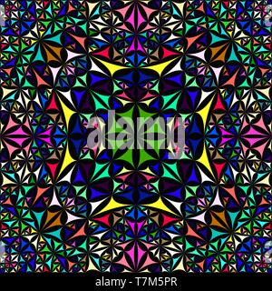 Bunte nahtlose Kaleidoskop Muster Hintergrund - abstrakt Vector wallpaper Grafik Stock Vektor