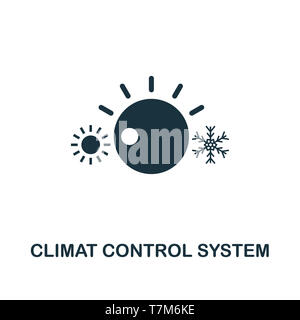 Climat Kontrolle auf das Symbol "System". Premium Design von Urbanismus Sammlung. UX und UI. Pixel Perfect climat Steuerung Symbol für Web Design, Apps, s Stockfoto