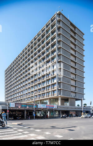 Israel, Tel Aviv-Yafo - 23. Februar 2019: Stadtbild von Tel Aviv von Jaffa genommen Stockfoto