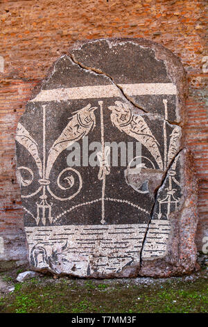 Mosaiken in Bäder von Caracalla (Italienisch: Terme di Caracalla) in Rom, Italien Stockfoto