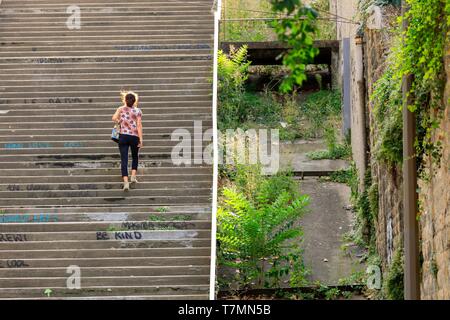 Frankreich, Rhône, Lyon, 4. Arrondissement, Le Plateau Stadtteil La Croix Rousse, rue Général de Sève Stockfoto