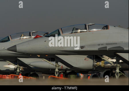 Serbische Luftstreitkräfte MiG-29 (NATO-Meldename: Fulcrum) Luftüberlegenheits-Kampfflugzeug Stockfoto