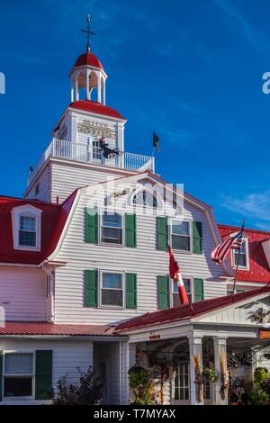 Kanada, Quebec, Cote Nord Region, Saguenay Fjord, Tadoussac, Hotel Tadoussac Stockfoto