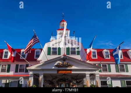 Kanada, Quebec, Cote Nord Region, Saguenay Fjord, Tadoussac, Hotel Tadoussac Stockfoto