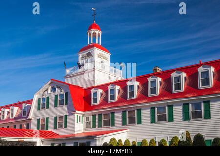 Kanada, Quebec, Cote Nord Region, Saguenay Fjord, Tadoussac, Hotel Tadoussac Stockfoto