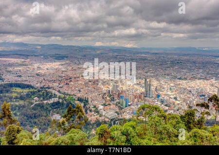 Bogota von Monserrate Stockfoto