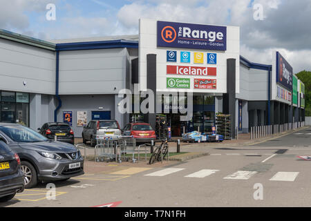 Die Palette, home freizeit und Garten zu speichern, April 2019 im St James Retail Park, Northampton, Großbritannien eröffnet Stockfoto