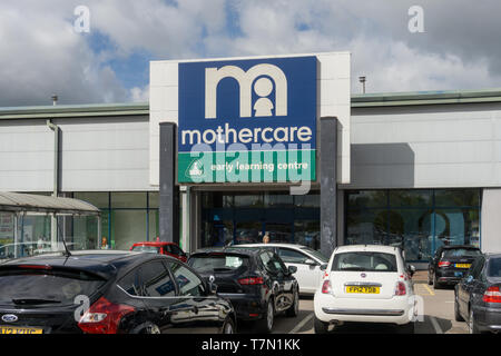 Ein mothercare Store und Early Learning Center, St. James Retail Park, Northampton, Großbritannien Stockfoto