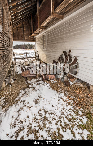 Geteiltes Autobahnschild Stockfoto