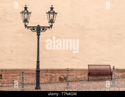 Vintage Laternen in der Altstadt. Stadt Beleuchtung. Deutschland, Bayern. Stockfoto