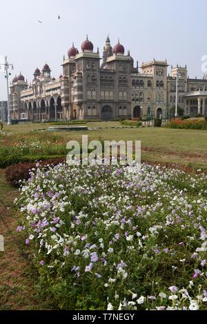 Der königliche Sitz der Maharajas von Mysore Mysore Palast, Indien Stockfoto