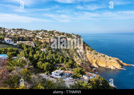 Cap de la Nau, Nao Cape in Xabia Javea bei Alicante Spanien Stockfoto